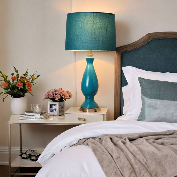 ambiance teal lampshade