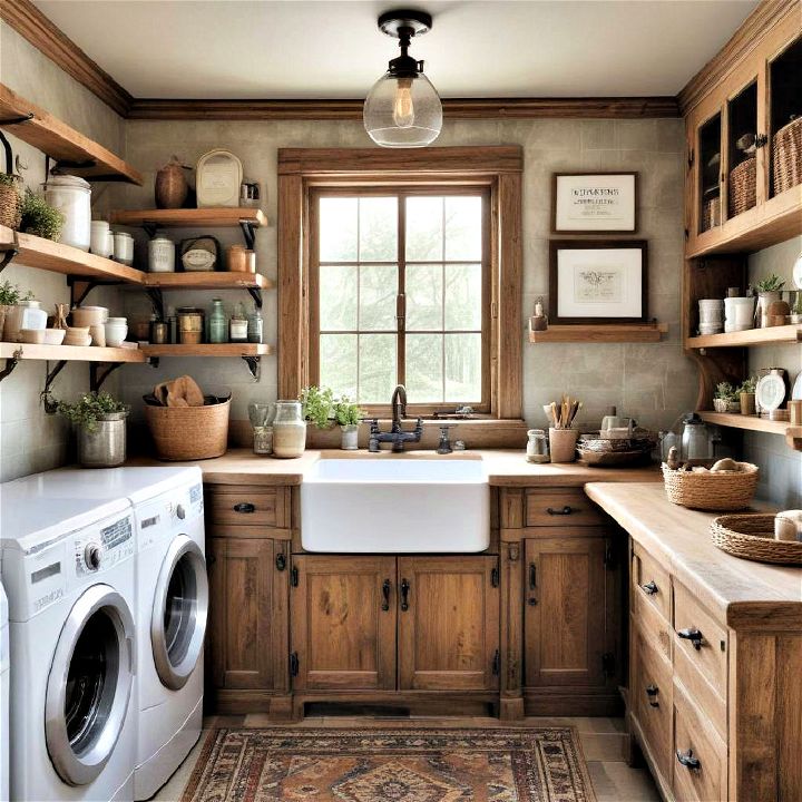 antique fixtures for laundry room