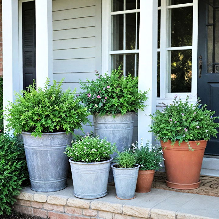 antique planters to bring an old world charm