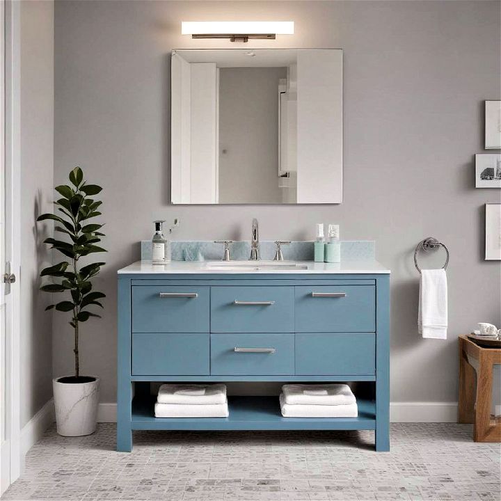 arctic blue vanity for bathroom