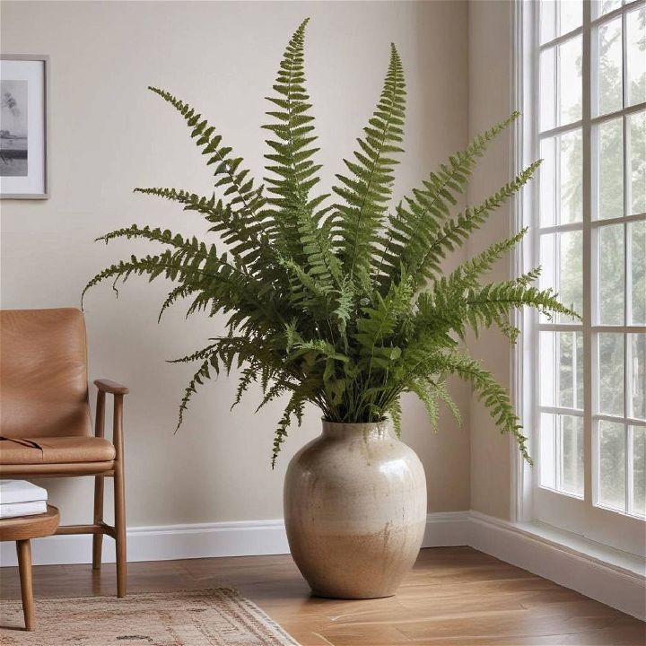 artificial greenery vase