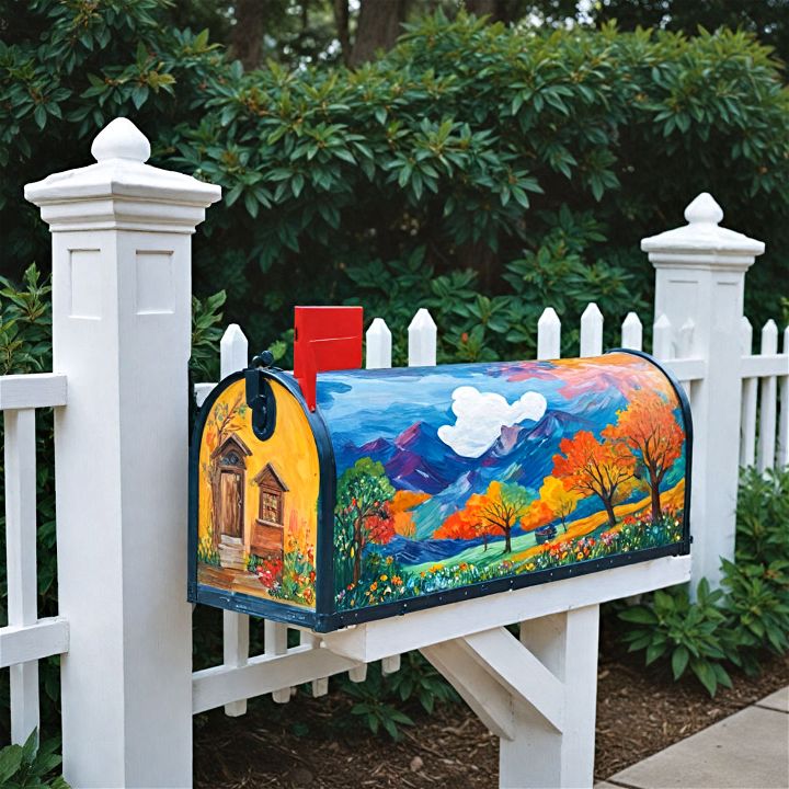 artistic murals mailbox