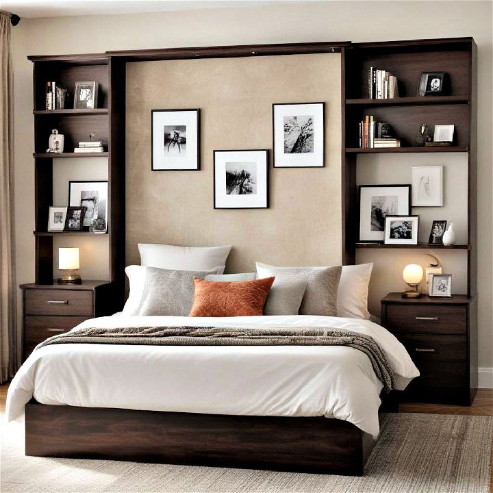 artistic wall bed to ensure practicality