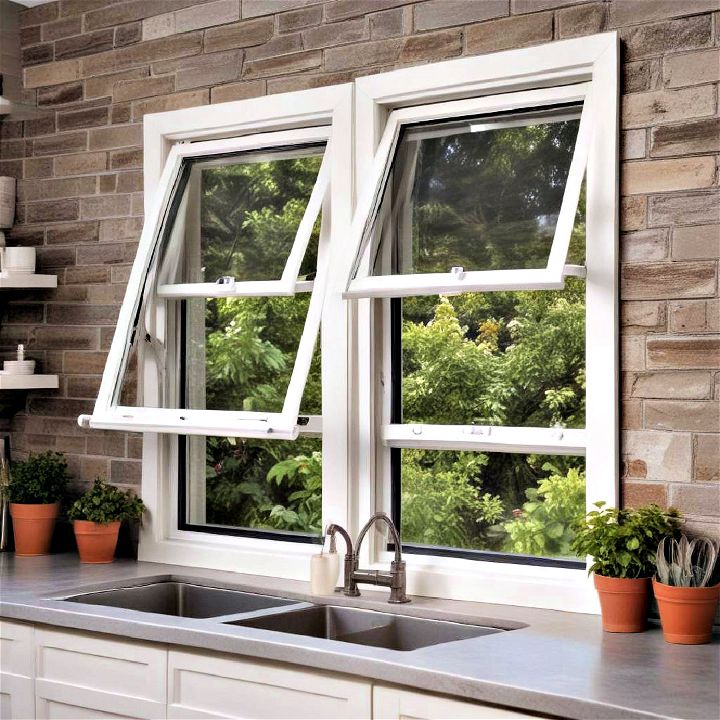 awning windows for weather-proof ventilation