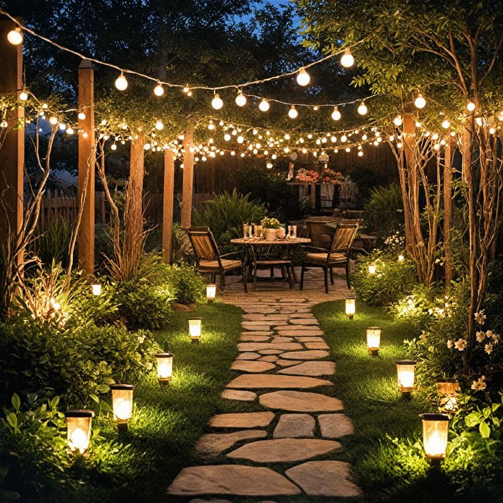 backyard lighting for a magical glow