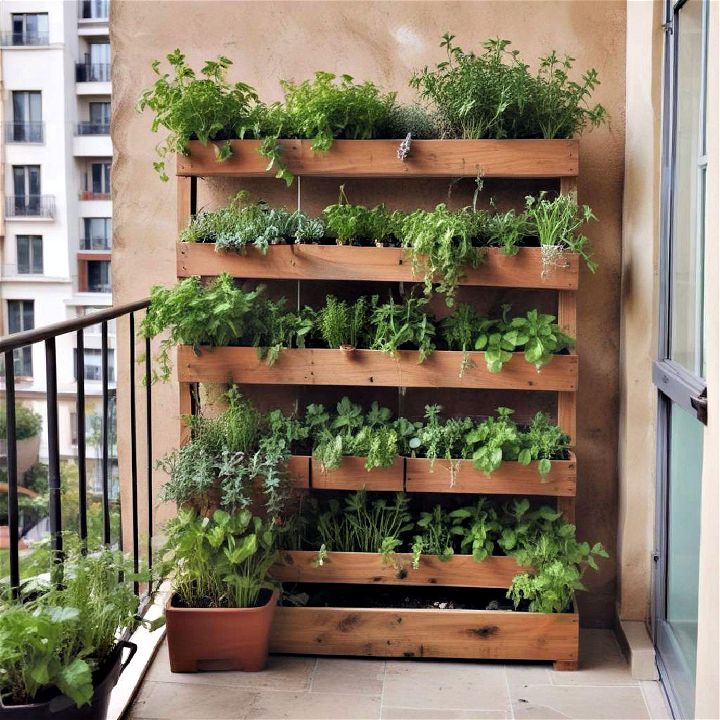 balcony herb garden for cooking