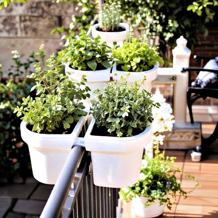 balcony rail planters for small garden