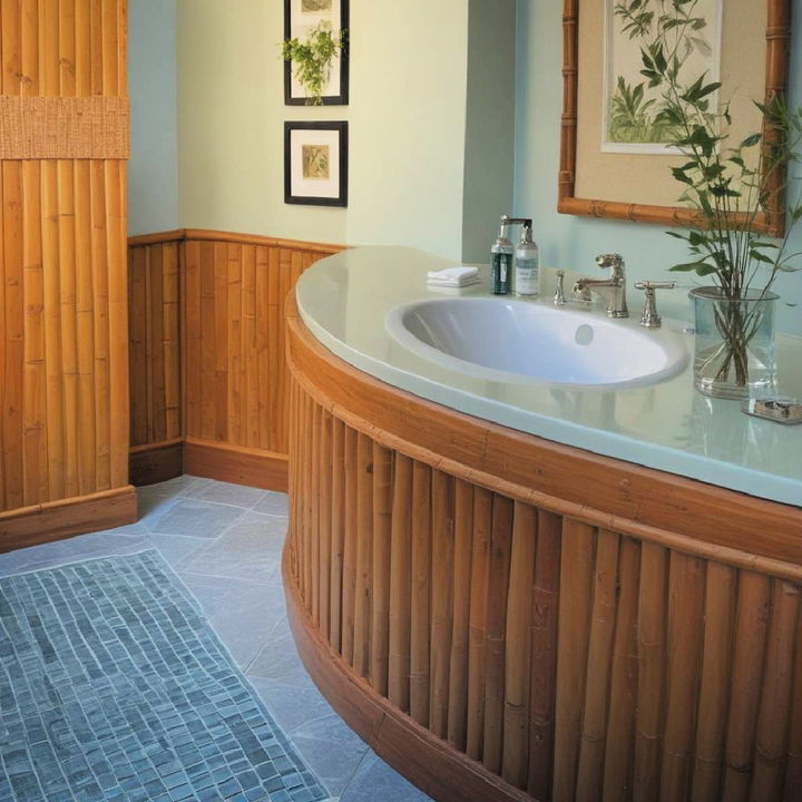 bamboo wainscoting