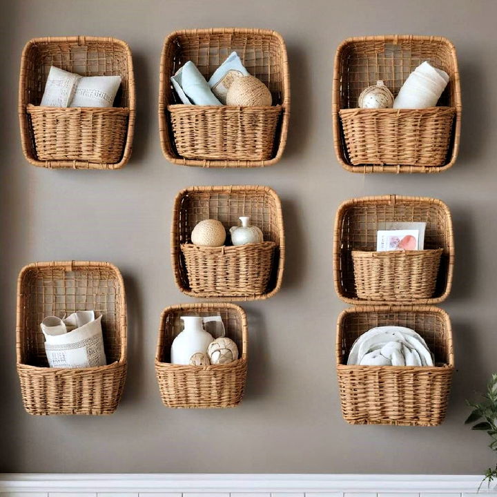 basket wall to add charm