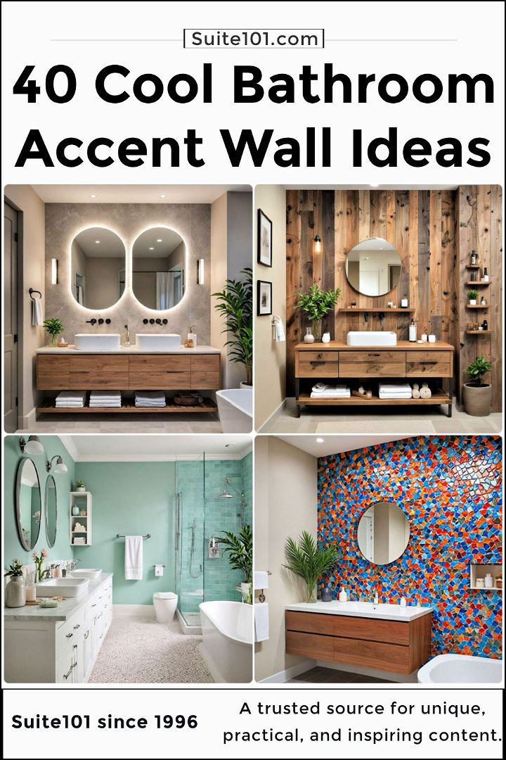 bathroom accent wall ideas to copy