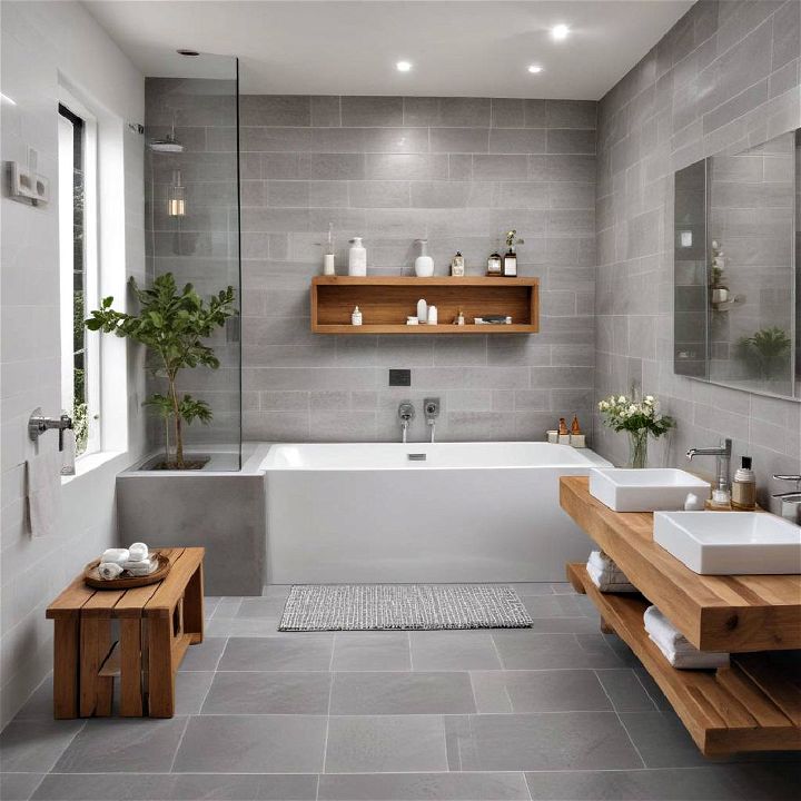 bathroom into a spa like sanctuary
