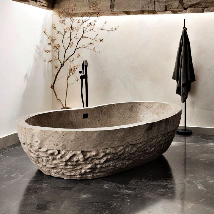 bathtub from solid stone