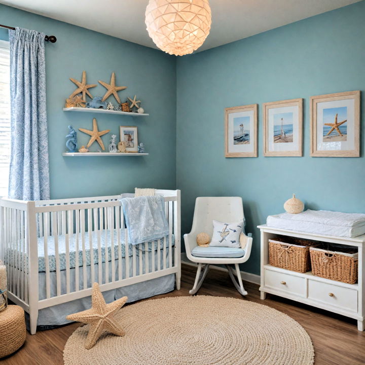 beachside getaway themed nursery