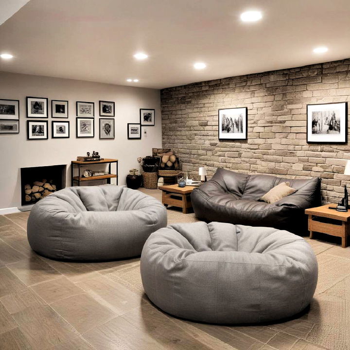 bean bag chairs to add a fun vibe