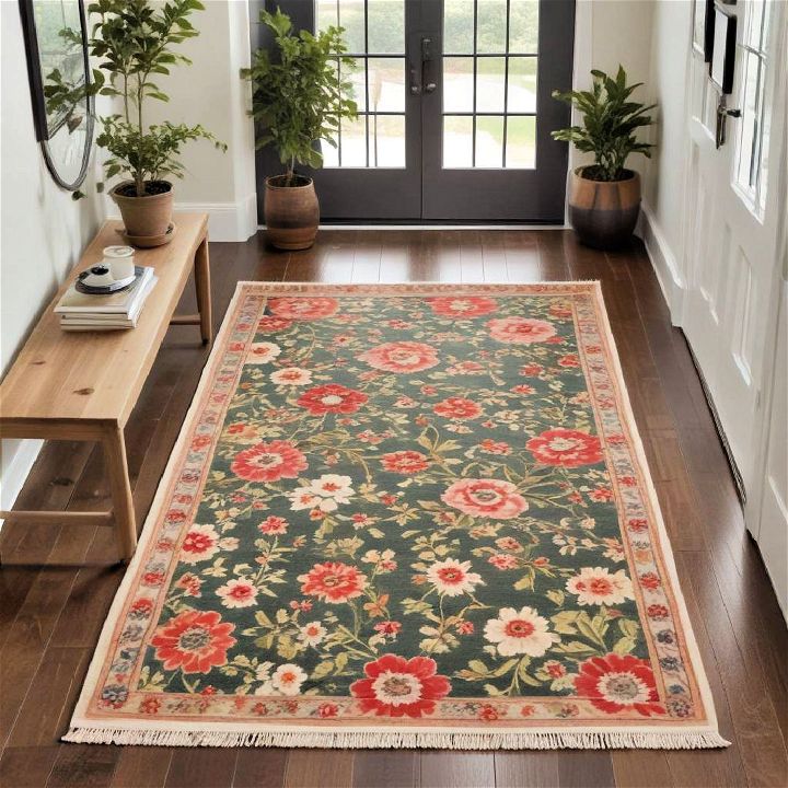 beautiful floral rug