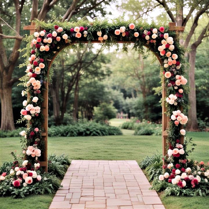 beautiful layered archway for wedding