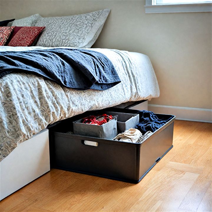 bed risers for storage boxes