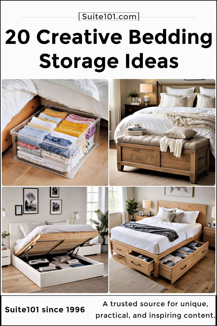 bedding storage ideas to copy