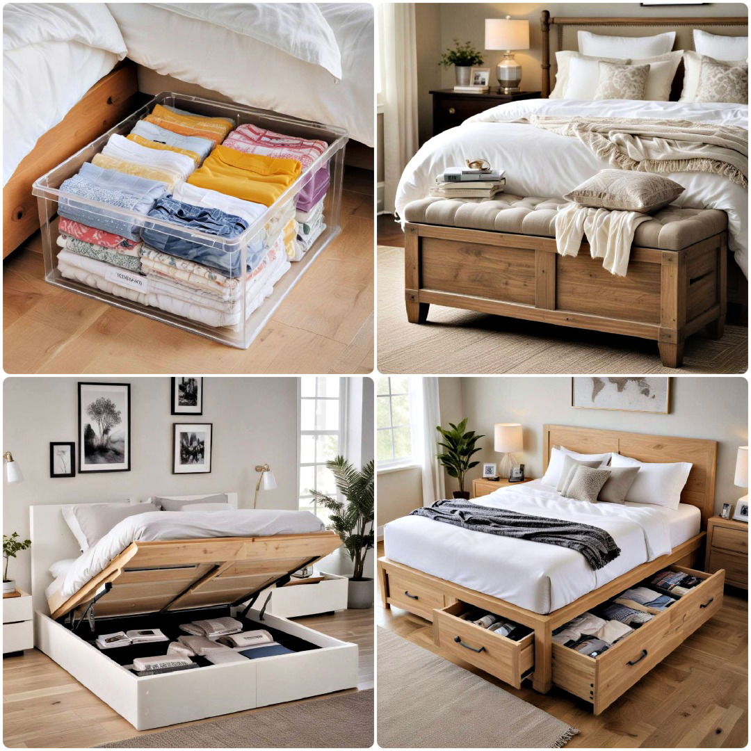 bedding storage ideas