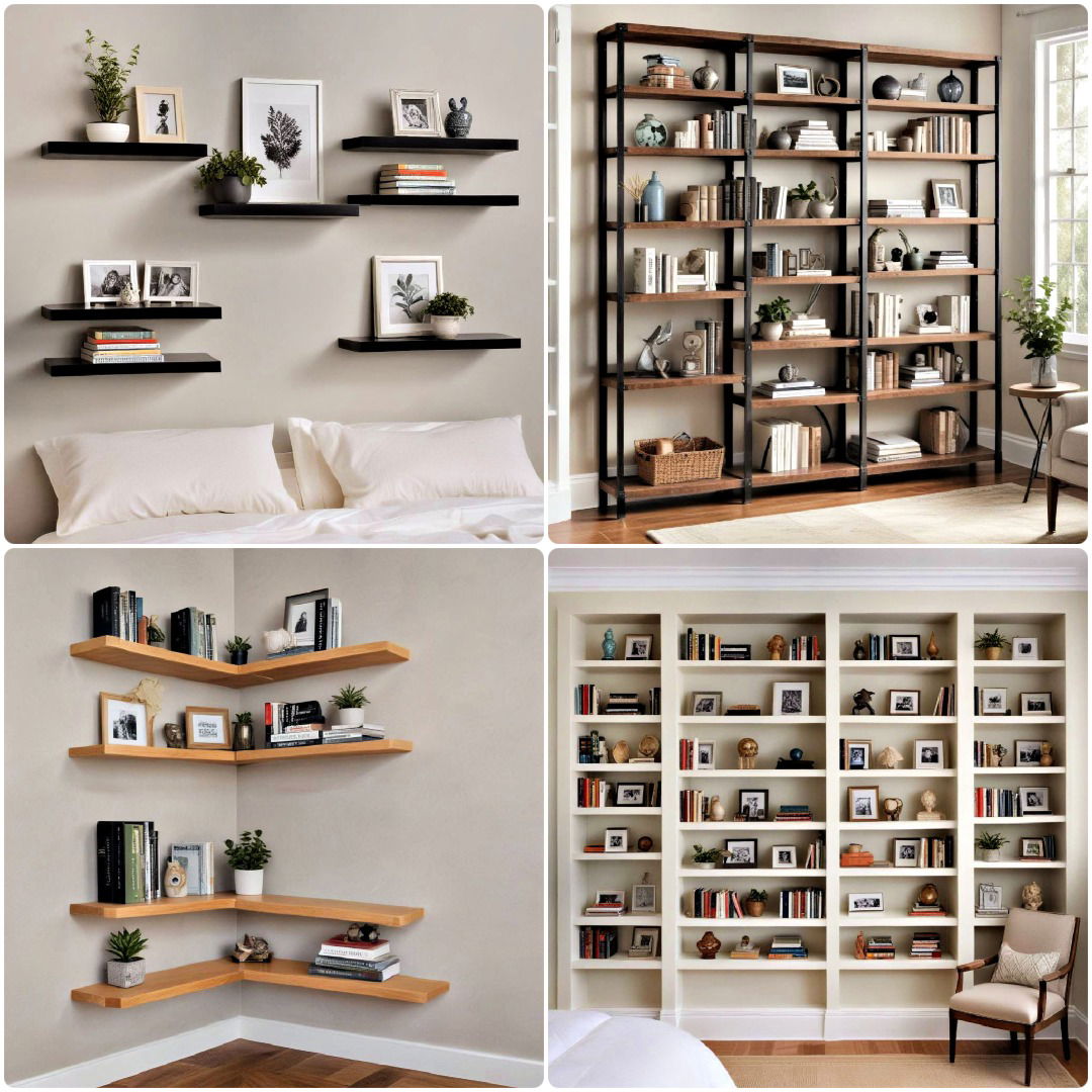 bedroom shelving ideas