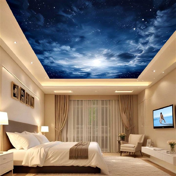 bedroom stretch ceiling