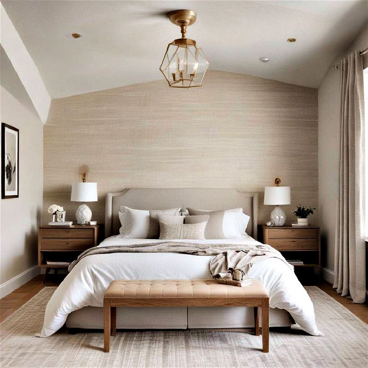 bedroom textured wallpaper