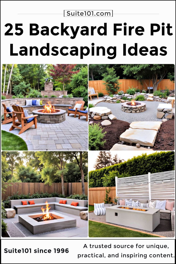 best backyard fire pit landscaping ideas