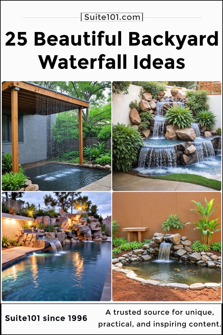 best backyard waterfall ideas