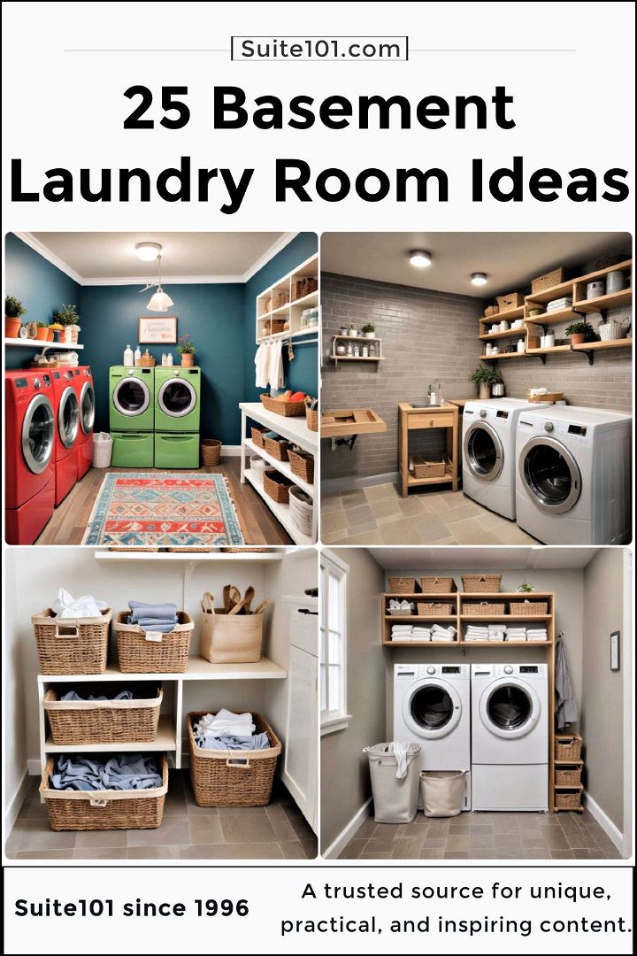 best basement laundry room ideas