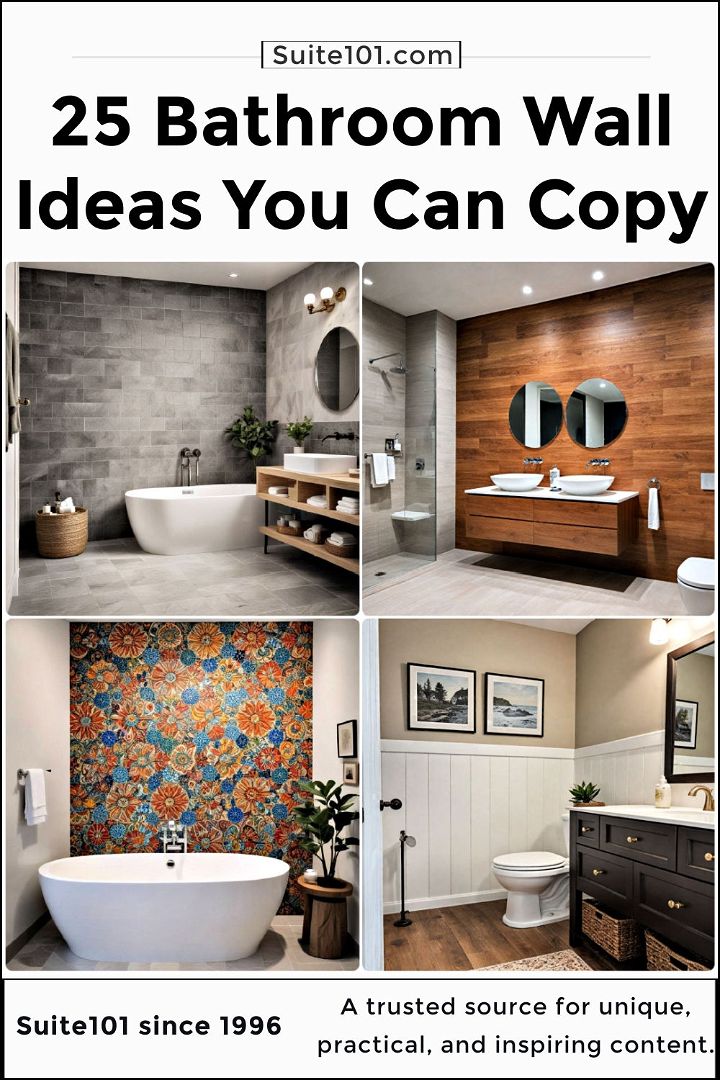 best bathroom wall ideas