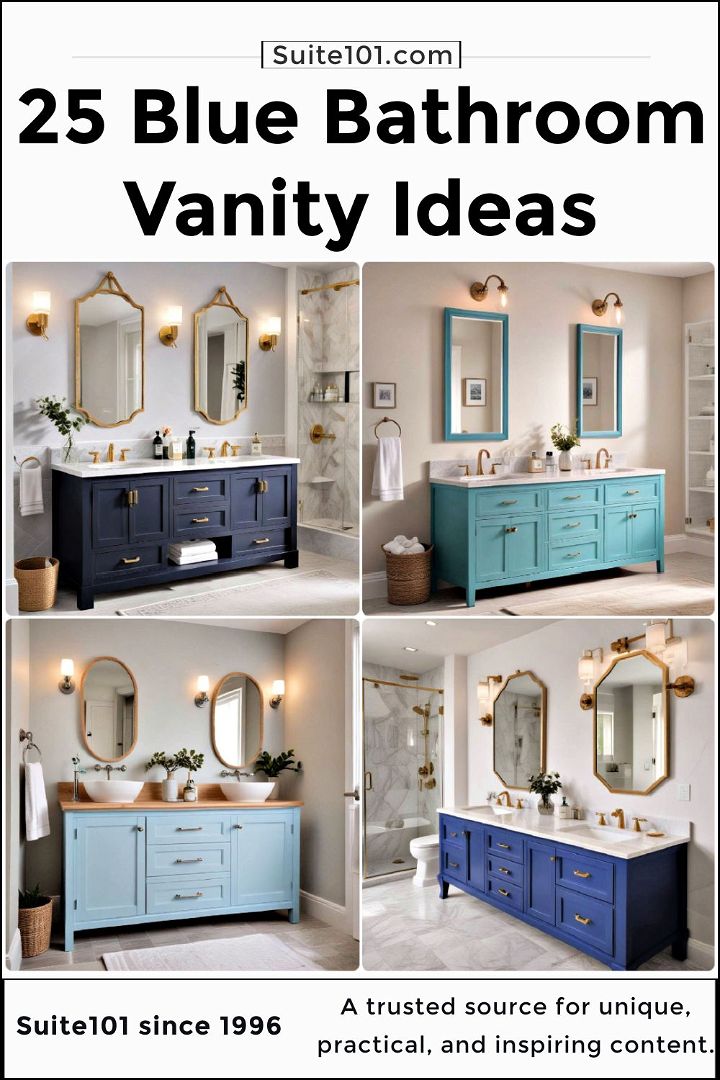 best blue bathroom vanity ideas