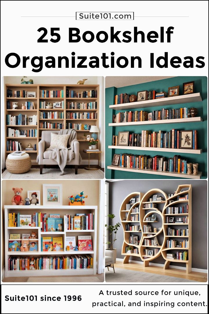 best bookshelf organization ideas
