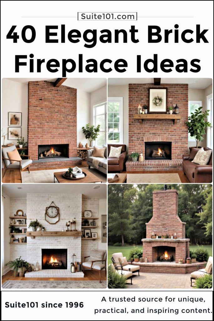 40 Brick Fireplace Ideas To Cozy up Your Home