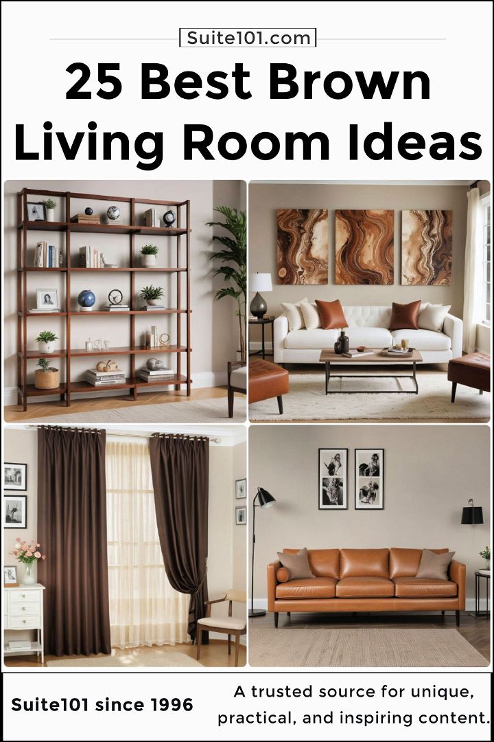 best brown living room ideas