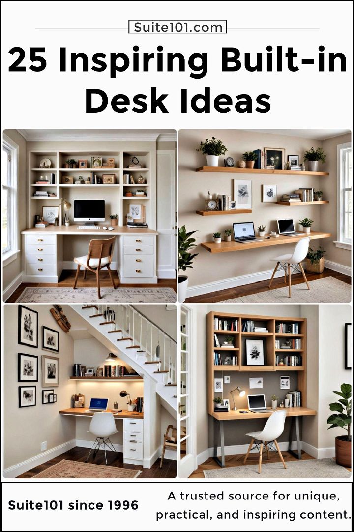 best built in desk ideas