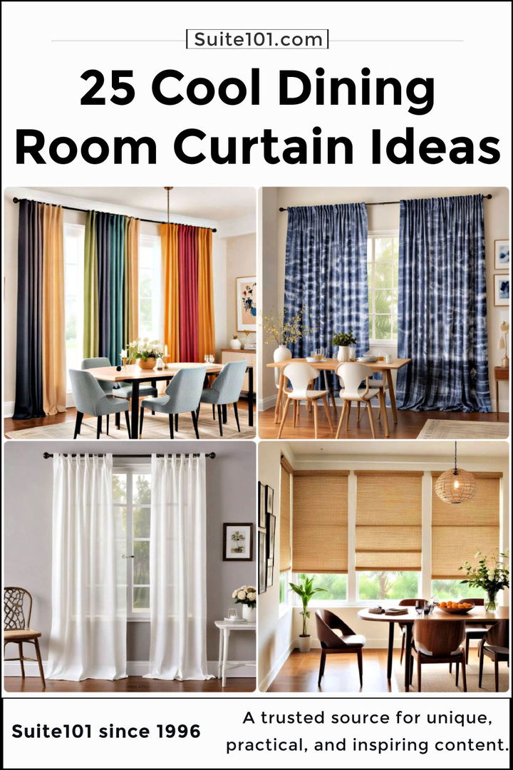 best dining room curtain ideas