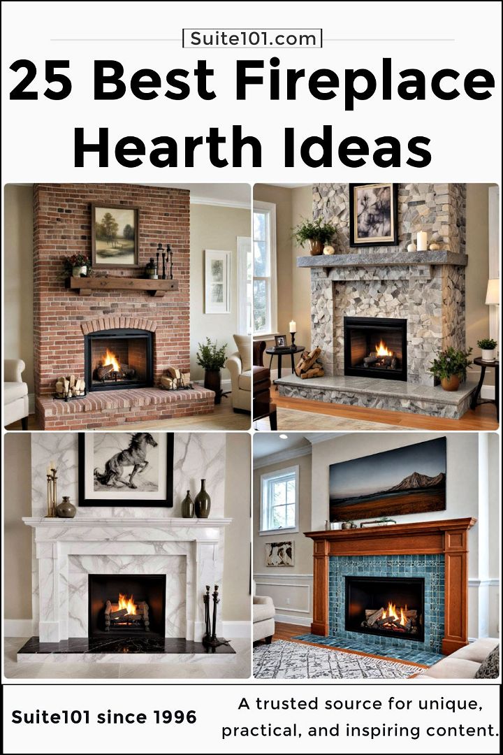 best fireplace hearth ideas