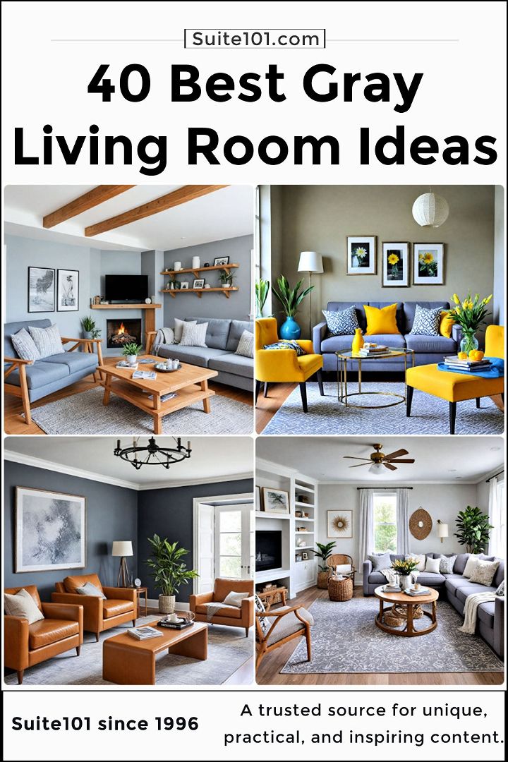 best gray living room ideas
