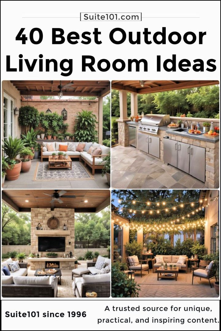 40 Outdoor Living Room Ideas to Elevate Your Patio Space