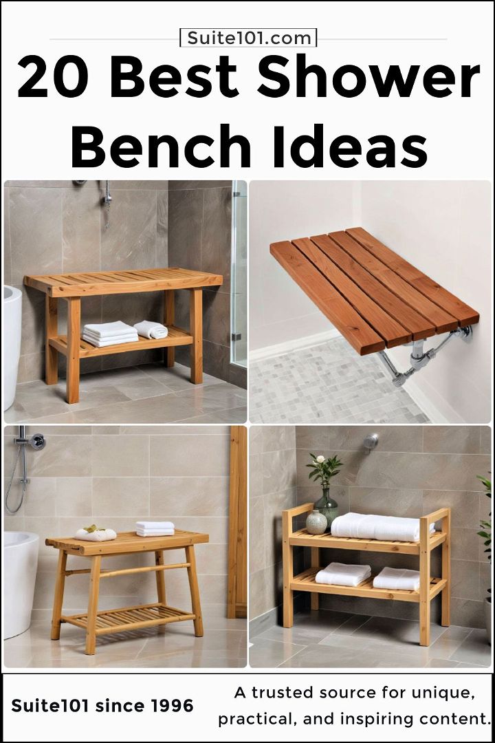 best shower bench ideas