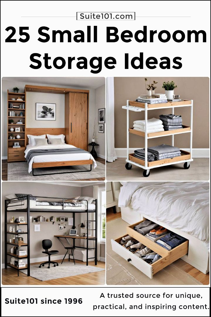 best small bedroom storage ideas