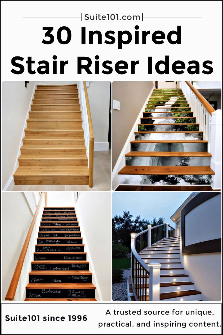 best stair riser ideas