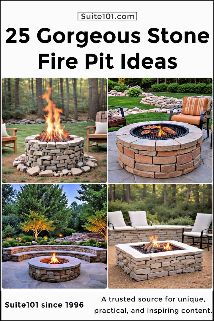 best stone fire pit ideas