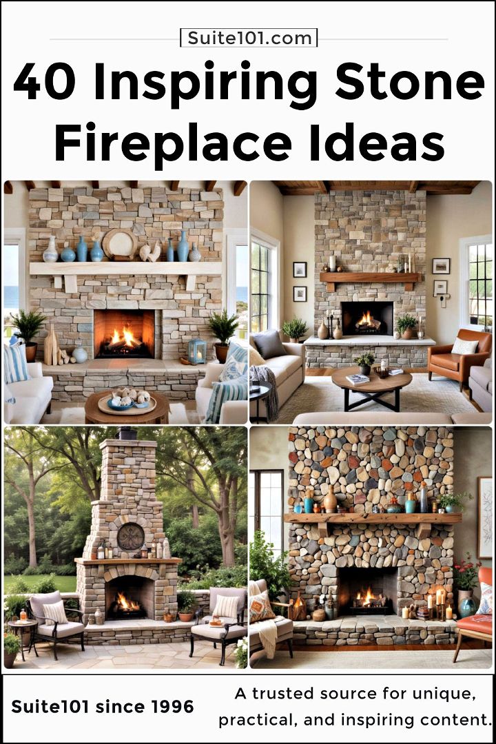 best stone fireplace ideas