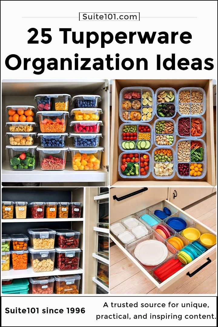 best tupperware organization ideas