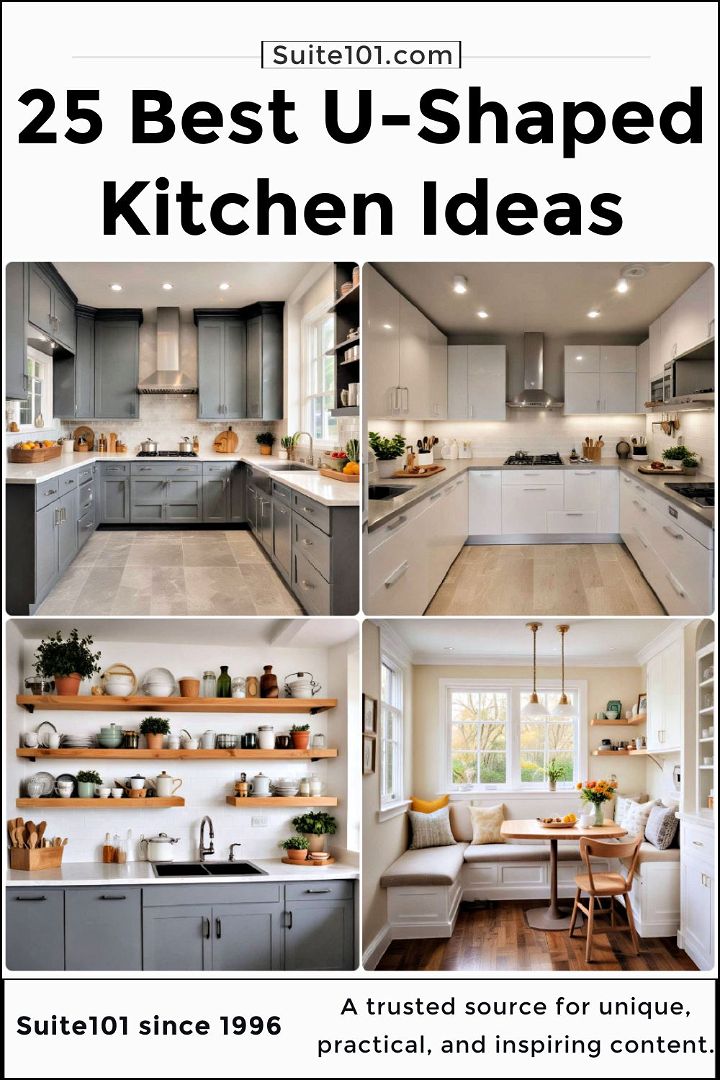 best u shaped kitchen ideas