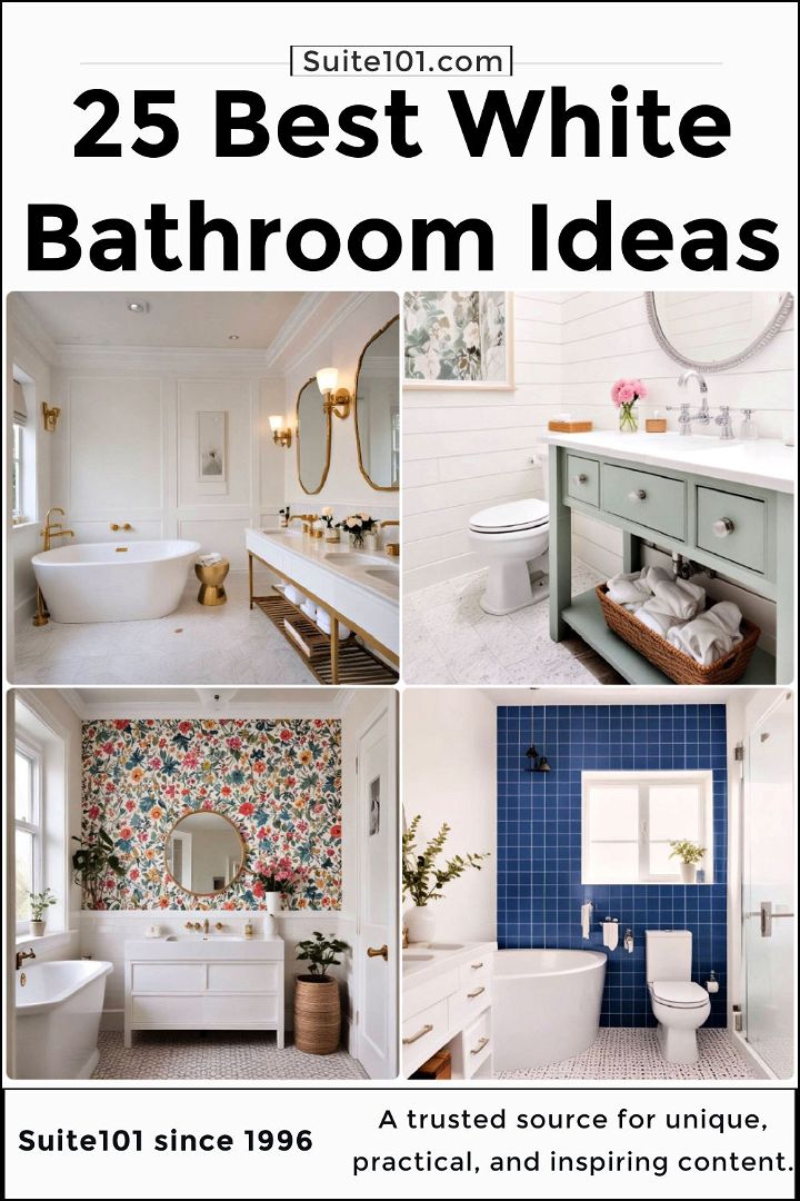 best white bathroom ideas