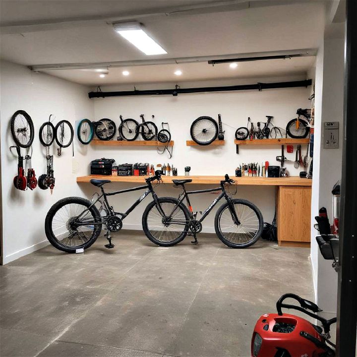 bike workshop for garage conversion
