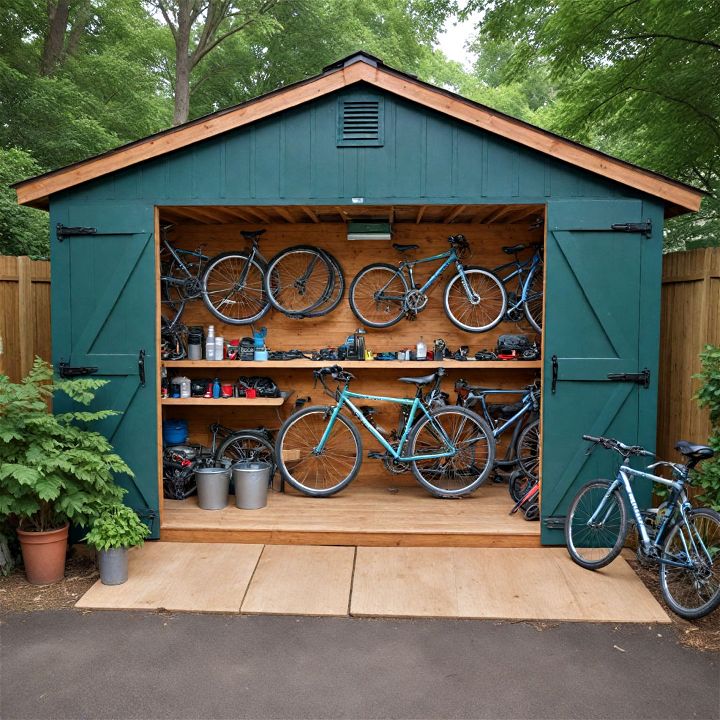 bike workshop shed