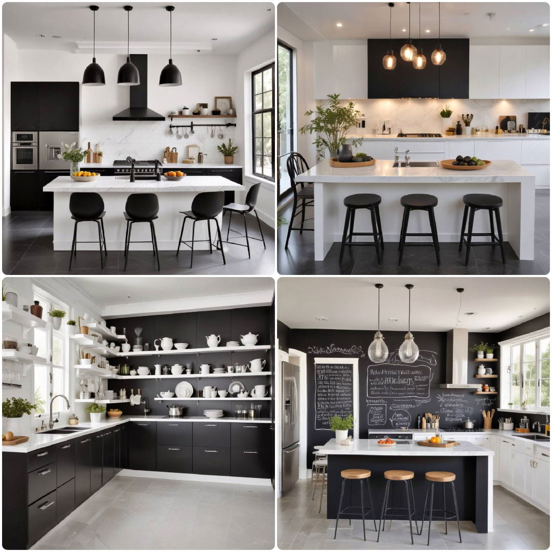 black and white kitchen ideas